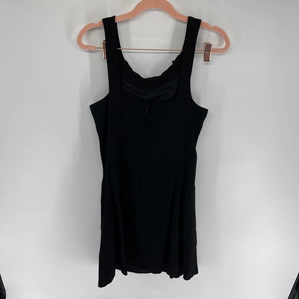 Tory Burch Sheila Black Sleeveless Floral Beaded Neckline Dress NWT Womens 10 - Picture 3 of 9